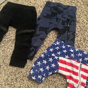Posh Kiddos Kids Camo and Stars Jogger Trio